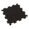Foto - Černo-červená gumová modulová puzzle dlažba (střed) FLOMA IceFlo SF1100 - 100 x 100 x 1,6 cm