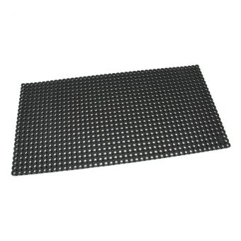 Černá gumová čistící venkovní vstupní rohož Octomat Mini - 100 x 50 x 1,25 cm