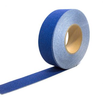 Modrá korundová protiskluzová páska - délka 18,3 m a šířka 5 cm