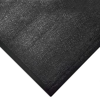 Černá gumová protiúnavová průmyslová rohož - 18,3 m x 60 cm x 1,25 cm