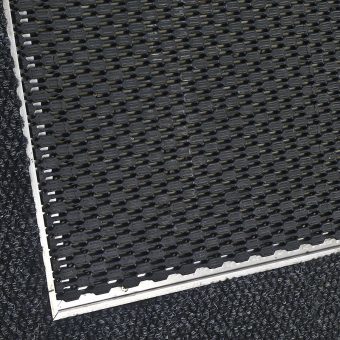 Hliníkový rám pro plastovou vstupní rohož Helix pro zapuštění do podlahy - šířka 2,7 cm a výška 1,3 cm