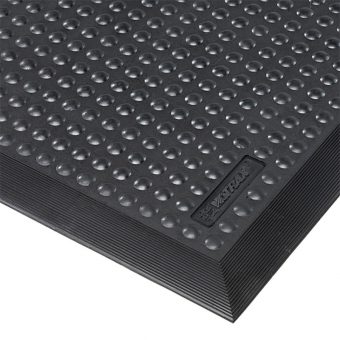 Černá gumová protiúnavová rohož Skystep, ESD - 60 x 90 x 1,3 cm