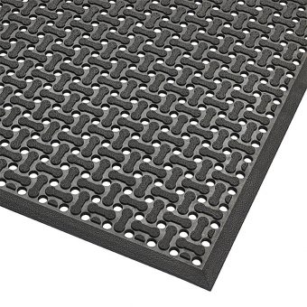 Černá oboustranná protiskluzová rohož Superflow XT, Nitrile - 91 x 152 x 0,85 cm