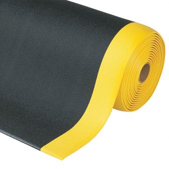 Černo-žlutá protiúnavová průmyslová rohož Sof-Tred, Plus - 1830 x 60 x 0,94 cm