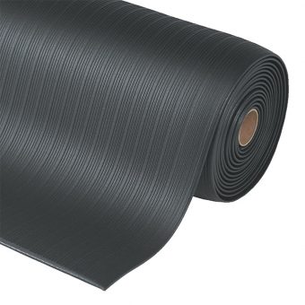 Černá protiúnavová průmyslová rohož Airug, Plus - 1830 x 91 x 0,94 cm