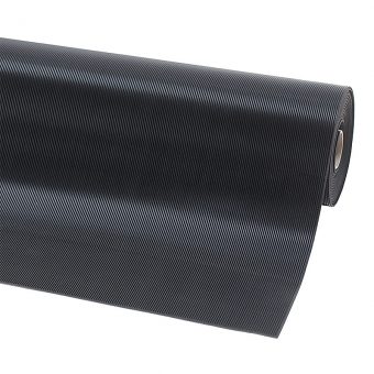 Černá průmyslová olejivzdorná rohož Rib ‘n’ Roll RS - 1000 x 100 x 0,3 cm