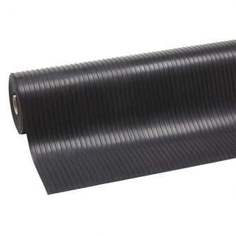 Černá průmyslová rohož Rib ‘n’ Roll - 1000 x 100 x 0,3 cm