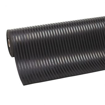 Černá průmyslová rohož Rib ‘n’ Roll - 1000 x 120 x 0,6 cm