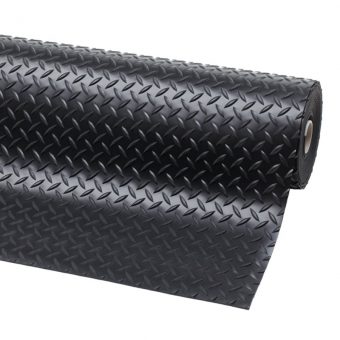 Černá protiskluzová rohož Diamond Plate Runner - 2280 x 91 x 0,47 cm