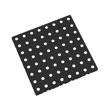 Černá plastová modulární dlaždice AT-STD, AvaTile - 25 x 25 x 1,6 cm