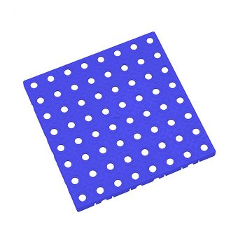 Modrá plastová modulární dlaždice AT-STD, AvaTile - 25 x 25 x 1,6 cm
