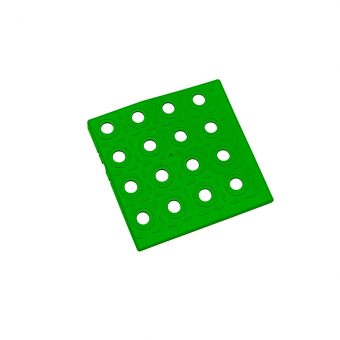 Zelený plastový roh AT-STD, AvaTile - 13,7 x 13,7 x 1,6 cm