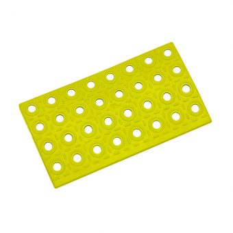 Žlutý plastový nájezd AT-STD, AvaTile - 25 x 13,7 x 1,6 cm