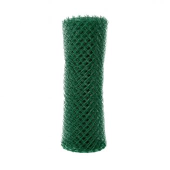 Čtyřhranné pletivo IDEAL PVC ZAPLETENÉ 160/55x55/15m -1,65/2,5mm, zelené