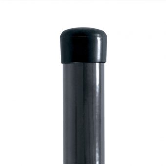 Sloupek kulatý IDEAL Zn + PVC 1750/48/1,5mm RAL 7016, bez příchytky napínacího drátu