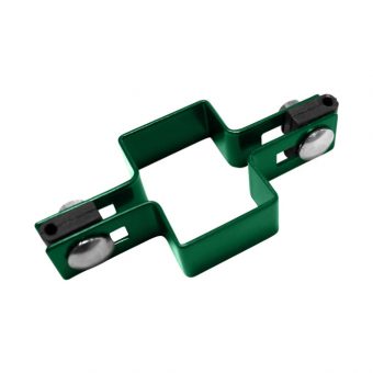 Příchytka na sloupek 60x40 mm průběžná, zelená