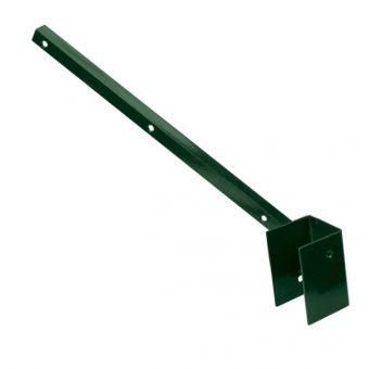 Bavolet Zn + PVC na čtyřhranný sloupek 60x60mm, jednostranný, vnější, zelený