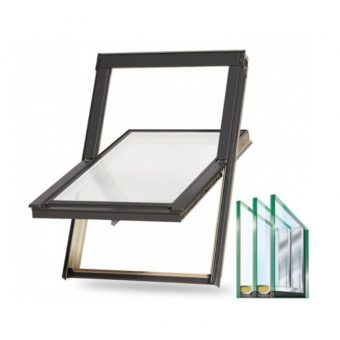 Střešní okno RoofLITE+ TRIO PINE - 78x98