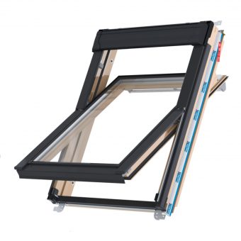 Střešní okno KEYLITE PROFESIONAL CP T FF04 kyvné 78x98 cm dřevo lak 2-sklo Thermal