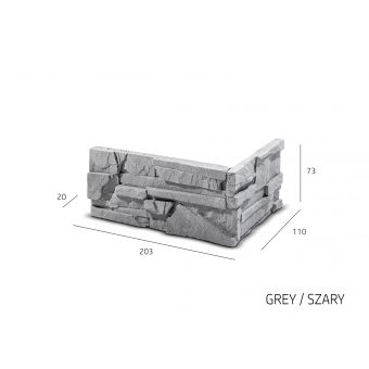 ROH Obkladový kámen SORRENTO šedá 320x155x147x35 mm Beton balení 0,87bm
