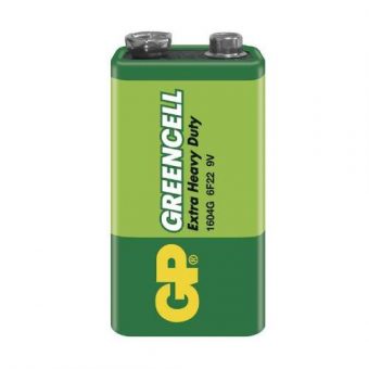 Baterie GP GREENCELL 9V 6F22 1SH, fólie