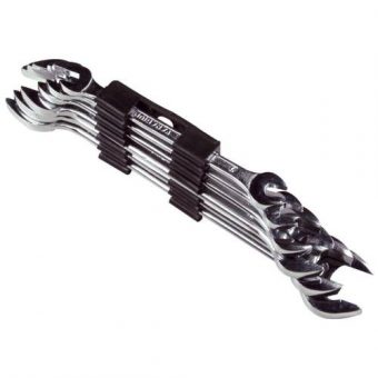 Klíče otevřené oboustranné 6 ks, 6 - 17 mm