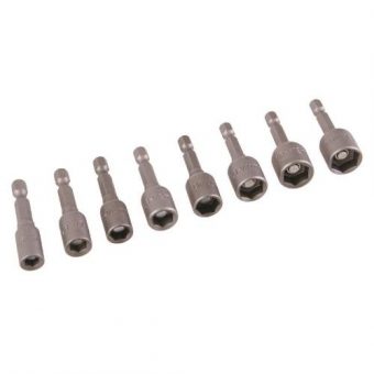 Adaptér sada 1/4\, 6 - 13 mm, 8 ks"