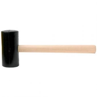 Palice gumová PROFI, 0,8 kg, 65 mm, dřevěná násada