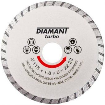 Kotouč diamantový turbo ? 150 x 22.2 mm, DIAMANT