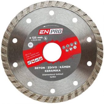 Kotouč diamantový turbo ? 125 x 1.4 x 22.3 mm, ENPRO