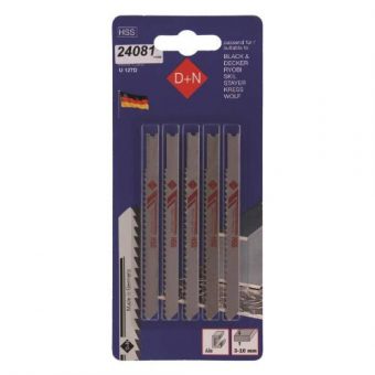 Pilka přímočará Black&Decker HSS, 5 ks, 75/1 mm, 11030