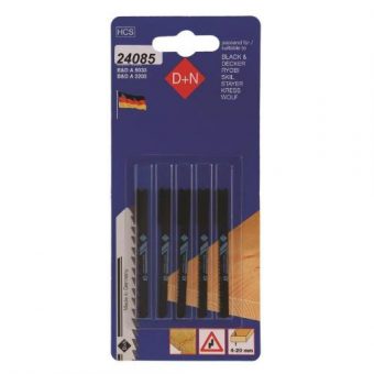 Pilka přímočará Black&Decker, 5 ks, 50/1 mm, 12420