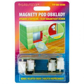 Magnety pod obklady stavitelné, 4 ks