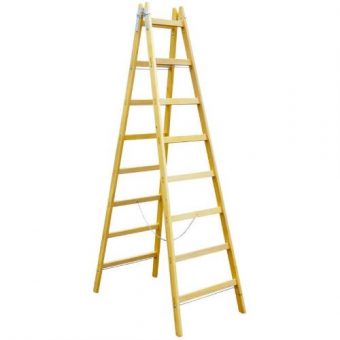 Štafle dřevěné, 11 příček, L = 346,5 cm, ENPRO