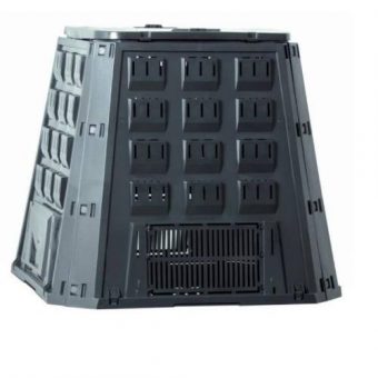 Kompostér, 420 l, 885 x 888 x 800 mm, černý