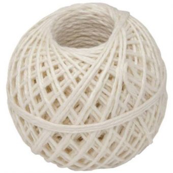 Motouz potravinářský lněný, klubko, 40 g, bílý