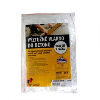 Vlákno výztužné do betonu, 6 x 150 g