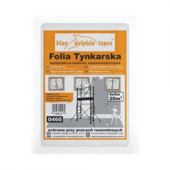 Fólie fasádní ochranná na okna, 33 my, 2 x 5 m, transparentní