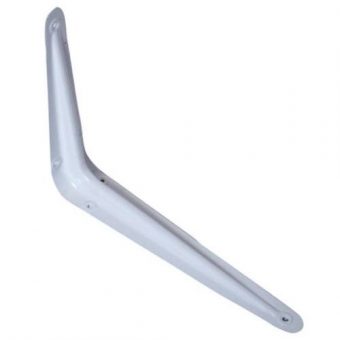 Konzole ocelová, 200 x 150 mm, bílá