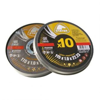 Kotouč řezný na kov PREMIUM T41, ? 125 x 1 x 22,23 mm, 10 ks, STAYER