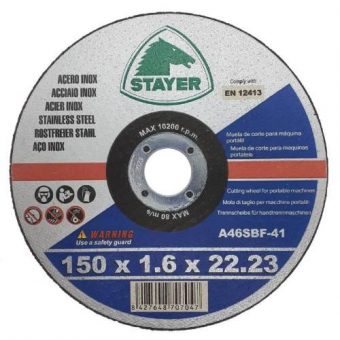 Kotouč řezný na kov STANDARD T41, ? 150 x 1,6 x 22,23 mm, STAYER