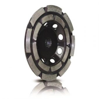 Kotouč diamantový brusný dvouřadý, ? 100 mm, M14, segment, letováno stříbrem, STAYER