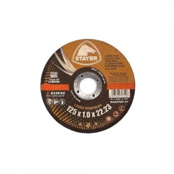 Kotouč řezný na kov PREMIUM T41, ? 125 x 1 x 22,23 mm, STAYER