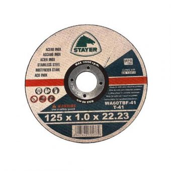 Kotouč řezný na kov STANDARD T41, ? 125 x 1 x 22,23 mm, STAYER