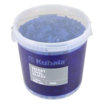 Spony Smart Level, 2 mm, 800 ks + kbelík 20 l, Kubala