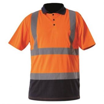 Tričko reflexní POLO, oranžové, XL, LAHTI PRO