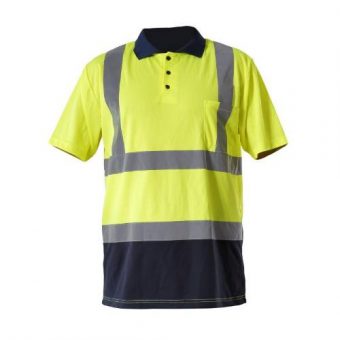 Tričko reflexní POLO, žluté, 3XL, LAHTI PRO