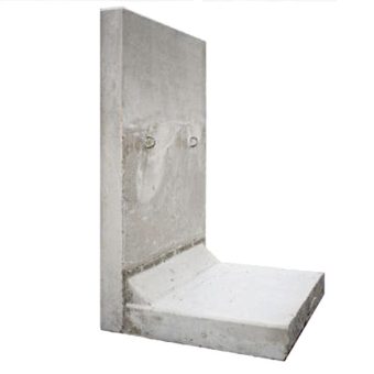 Opěrná zeď typ "L" bez výztuže - 80x50x8 cm