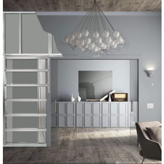 ECLISSE CLASSIC LUCE dvoukřídlé do SDK elektro 1 kapsa 100+100x197 cm