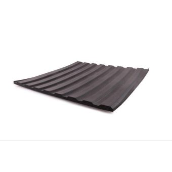 Rýhovaná pryžová podlahovina hrubá Broad SBR 65°Sh 4x1200x10000 mm - role 12 m2